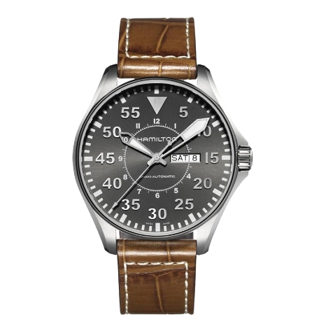 カーキ アビエーション PILOT DAY DATE AUTO H64715885|HAMILTON|株式